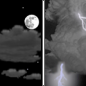 Tuesday Night: A slight chance of showers and thunderstorms after 1am.  Mostly cloudy, with a low around 73. Calm wind. 