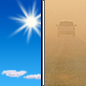 Wednesday: Patchy blowing dust after 2pm. Sunny, with a high near 73. Windy, with a west wind 5 to 15 mph increasing to 20 to 30 mph. Winds could gust as high as 50 mph. 