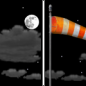 Saturday Night: Partly cloudy, with a low around 58. Breezy, with a south wind 15 to 20 mph, with gusts as high as 25 mph. 