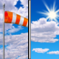 Today: Partly sunny, with a high near 75. Breezy, with a west southwest wind 15 to 20 mph, with gusts as high as 30 mph. 