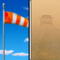Saturday: Patchy blowing dust after 1pm. Increasing clouds, with a high near 71. Very windy, with a south wind 10 to 20 mph increasing to 33 to 43 mph. Winds could gust as high as 55 mph. 