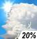 Slight  Chance Thunderstorms Chance for Measurable Precipitation 20%