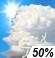 Chance Thunderstorms Chance for Measurable Precipitation 50%