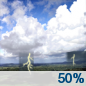 Friday: A chance of showers and thunderstorms before 8am, then a chance of showers between 8am and 2pm, then a chance of showers and thunderstorms after 2pm. Mostly sunny, with a high near 86. Calm wind becoming southwest 5 to 7 mph in the morning. Chance of precipitation is 50%. New rainfall amounts between a tenth and quarter of an inch, except higher amounts possible in thunderstorms. Friday: A chance of showers and thunderstorms before 8am, then a chance of showers between 8am and 2pm, then a chance of showers and thunderstorms after 2pm. Mostly sunny, with a high near 86. Calm wind becoming southwest 5 to 7 mph in the morning. Chance of precipitation is 50%. New rainfall amounts between a tenth and quarter of an inch, except higher amounts possible in thunderstorms.