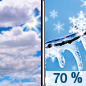 Saturday: Snow showers and freezing rain likely after 1pm.  Mostly cloudy, with a high near 31. Chance of precipitation is 70%. New snow accumulation of around an inch possible. 