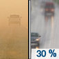 Thursday: A 30 percent chance of rain after 4pm.  Patchy blowing dust after 10am. Snow level 9400 feet. Mostly sunny, with a high near 62. Windy, with a south wind 20 to 30 mph, with gusts as high as 40 mph. 