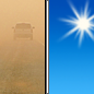 Sunday: Patchy smoke before 9am. Patchy blowing dust before 9am. Sunny, with a high near 88. North wind 13 to 18 mph becoming west southwest 7 to 12 mph in the afternoon. 