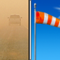 Wednesday: Patchy blowing dust before 8am. Sunny, with a high near 75. Windy, with a west northwest wind 20 to 30 mph. 