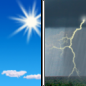 Wednesday: A chance of showers and thunderstorms after noon.  Mostly sunny, with a high near 58.
