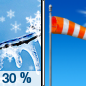 Friday: A chance of snow and freezing rain before 8am, then a slight chance of snow between 8am and 11am.  Patchy blowing snow before 11am. High near 40. Windy, with a northwest wind 28 to 33 mph decreasing to 21 to 26 mph in the afternoon. Winds could gust as high as 55 mph.  Chance of precipitation is 30%.