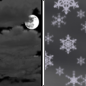 Sunday Night: A chance of snow after midnight.  Mostly cloudy, with a low around 28.