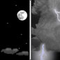 Monday Night: A slight chance of showers and thunderstorms after midnight.  Partly cloudy, with a low around 44. North wind 6 to 9 mph becoming southeast after midnight. 