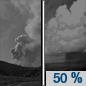 Tuesday Night: A 50 percent chance of showers after midnight.  Patchy smoke before 7pm. Partly cloudy, with a low around 52. East southeast wind 5 to 10 mph. 