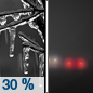 Tonight: A chance of freezing rain, mainly before 7pm.  Patchy fog.  Otherwise, cloudy, with a low around 25. Calm wind.  Chance of precipitation is 30%.