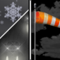 Sunday Night: A slight chance of rain and snow showers before midnight. Some thunder is also possible.  Partly cloudy, with a low around 33. Windy. 