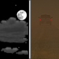 Tonight: Patchy blowing dust after midnight. Partly cloudy, with a low around 68. South southwest wind 8 to 15 mph. 