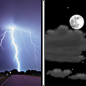 Friday Night: A chance of thunderstorms before 8pm.  Mostly cloudy, then gradually becoming mostly clear, with a low around 49. Northwest wind 5 to 15 mph, with gusts as high as 20 mph.  Chance of precipitation is 30%.