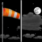 Tonight: Partly cloudy, with a low around 52. Breezy, with a west northwest wind 15 to 20 mph decreasing to 10 to 15 mph after midnight. Winds could gust as high as 30 mph. 