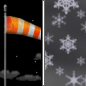 Sunday Night: A slight chance of snow showers after midnight.  Mostly clear, with a low around 33. Breezy. 
