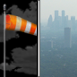 Tonight: Widespread haze after 5am. Areas of smoke between 1am and 2am. Mostly clear, with a low around 58. Breezy, with a northeast wind 8 to 13 mph becoming east 17 to 22 mph. Winds could gust as high as 34 mph. 