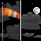 Friday Night: Partly cloudy, with a low around 45. Breezy, with a west wind 15 to 20 mph decreasing to 10 to 15 mph after midnight. Winds could gust as high as 30 mph. 