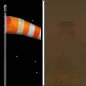 Friday Night: Patchy blowing dust after midnight. Clear, with a low around 67. Breezy. 