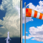Sunday: A slight chance of showers and thunderstorms before noon.  Mostly sunny, with a high near 77. Breezy, with a northwest wind 18 to 23 mph, with gusts as high as 34 mph. 