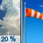 Sunday: A slight chance of showers and thunderstorms before 7am, then a slight chance of showers between 7am and 8am.  Mostly cloudy through mid morning, then gradual clearing, with a high near 68. Breezy, with a northwest wind 7 to 15 mph, with gusts as high as 29 mph.  Chance of precipitation is 20%.