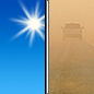 Saturday: Patchy blowing dust after 2pm. Sunny, with a high near 32. Breezy. 