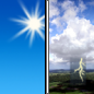 Sunday: A chance of showers and thunderstorms after 1pm.  Sunny, with a high near 94. Calm wind becoming southeast around 5 mph in the afternoon. 