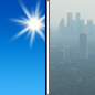 Today: Widespread haze after noon. Sunny, with a high near 79. North wind around 6 mph becoming west in the afternoon. 