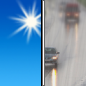 Thursday: A slight chance of rain after noon.  Sunny, with a high near 87.