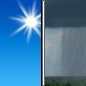 Today: A chance of sprinkles between 4pm and 5pm, then a slight chance of showers after 5pm.  Increasing clouds, with a high near 76. Southwest wind 7 to 11 mph. 