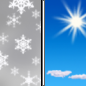 Sunday: A chance of snow before noon.  Mostly sunny, with a high near 41. North northwest wind 11 to 18 mph, with gusts as high as 23 mph. 