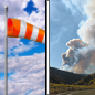 Sunday: Patchy smoke after 2pm. Partly sunny, with a high near 32. Very windy, with a north northwest wind 30 to 40 mph, with gusts as high as 60 mph. 
