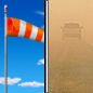 Thursday: Patchy blowing dust after noon. Sunny, with a high near 27. Windy, with a west southwest wind 27 to 37 km/h increasing to 50 to 60 km/h. Winds could gust as high as 80 km/h. 