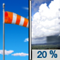 Thursday: Isolated showers after 4pm.  Mostly sunny, with a high near 73. Breezy, with a west southwest wind 10 to 15 mph, with gusts as high as 22 mph.  Chance of precipitation is 20%.