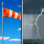 Sunday: Showers and thunderstorms likely after noon.  Mostly sunny, with a high near 60. Breezy. 