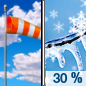 Friday: Scattered sprinkles before 1pm, then patchy drizzle or freezing rain between 1pm and 2pm, then a slight chance of snow showers after 2pm.  Increasing clouds, with a high near 42. Breezy, with a northwest wind 15 to 25 mph, with gusts as high as 40 mph.  Chance of precipitation is 30%.