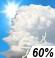Thunderstorms Likely Chance for Measurable Precipitation 60%